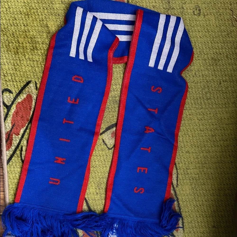 Adidas Blue and Red USA Scarf